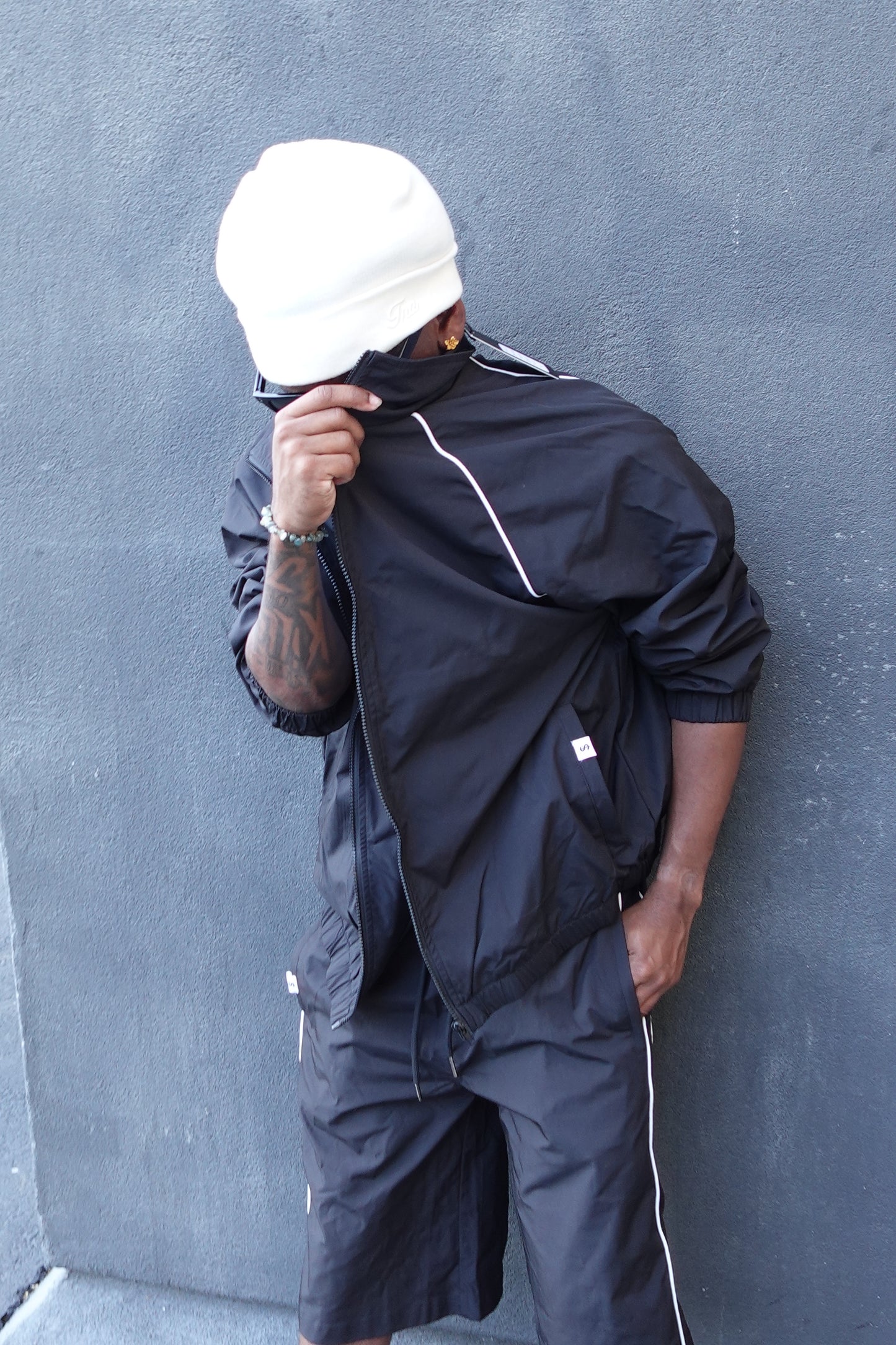BLACK TRACK JACKET