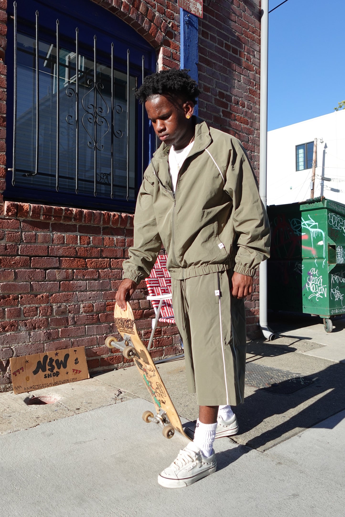 OLIVE TRACK JACKET