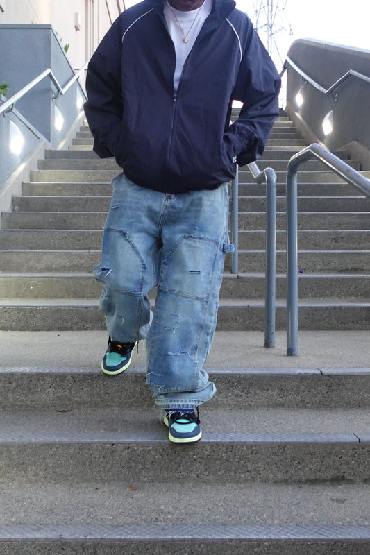 NAVY TRACK JACKET